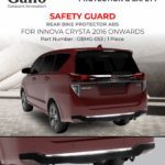 GBMG-053 Safety Guard Rear Bike Protector ABS Crysta 2016 Onwards