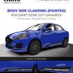 GBS-006 Body Side Cladding Painted Dzire 2017
