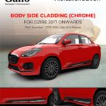 GCS-006 Side Body Cladding (Chrome) Dzire 2017