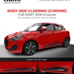 GCS-010 Side Body Cladding (Chrome) Swift 2018 Onwards