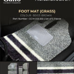 GGM-005 BB Grass Foot Mat Beige Brown Strip