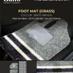 GGM-008 BB Grass Foot Mat Beige Brown Strip