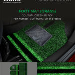 GGM-008 G Grass Foot Mat Green Black Strip