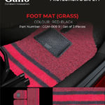 GGM-008 R Grass Foot Mat Red-Black Strip