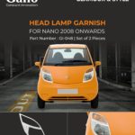 GI-048 Head Lamp Garnish Tata Nano 2008 Onwards