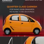 GI-054 Quarter Glass Garnish Tata Nano 2008 Onwards