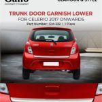 GM-222 Trunk Door Garnish Lower Celerio 2017 Onwards