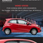 GMD-089 Wind Visor Honda Brio 2013 Onwards