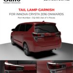 GQ-053 Tail Lamp Garnish Innova Crysta 2016 onwards