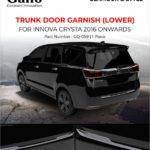 GQ-059 Back Door Garnish Innova Crysta 2016 Onwards