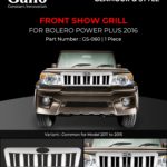 GS-060 Front Show Grill Bolero 2016