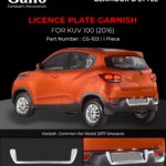 GS-103 Number Plate KUV 100