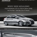 GSB-026 Body Side Moulding Honda City IV Tech 2014-2016 Onwards