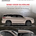 GSD-027 Silver Line Wind Visor Fortuner 2016