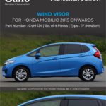 GVM-134 Wind Visor Honda Mobilio 2015 Onwards