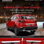 GX-032 Number Plate Lamp Garnish Creta 2018 Onwards