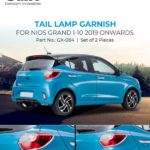 GX-084 Tail Lamp Garnish I-10 Grand NIOS 2019 Onwards