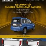 PIL-001 Illuminated Licence Lamp Cover Scorpio 2014 Onwards