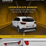 PIL-002 Licence Plate Garnish Creta 2018 Onwards