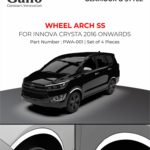 PWA-001 Wheel Arch Innova Crysta 2016 ONWARDS