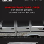 PWF-024 Lower Window Garnish Bolero 2011-2015